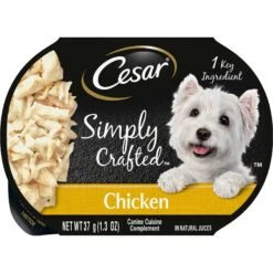 Cesar Simply Crafted Chicken, Sweet Potato, Apple, Barley & Spinach Limited-Ingredient Adult Wet Dog Food Topper & Cesar Simply Crafted Chicken Limited-Ingredient Wet Dog Food Topper -Cozy Paws 356873 PT5. AC SS1800 V1640907709