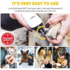 LuckyTail Nail Grinder Plastic Dog & Cat Grooming Tool -Cozy Paws 357066 PT2. AC SS1800 V1640881963
