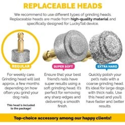 LuckyTail Nail Grinder Plastic Dog & Cat Grooming Tool -Cozy Paws 357066 PT6. AC SS1800 V1640877402