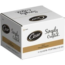 Cesar Simply Crafted Chicken Cuisine Complement Adult Wet Dog Food Topper, 1.3-oz Tubs, Case Of 24 -Cozy Paws 358219 PT2. AC SS1800 V1641501989