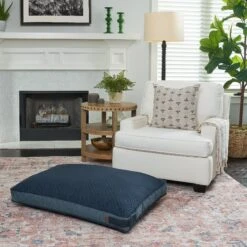 Bark And Slumber Rectangular Lounger Pillow Dog Bed With Removable Cover -Cozy Paws 361297 PT3. AC SS1800 V1646848078