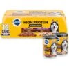 Pedigree High Protein Chopped Beef & Bison Flavor & Chopped Chicken & Duck Flavor Adult Canned Soft Wet Dog Food Variety Pack