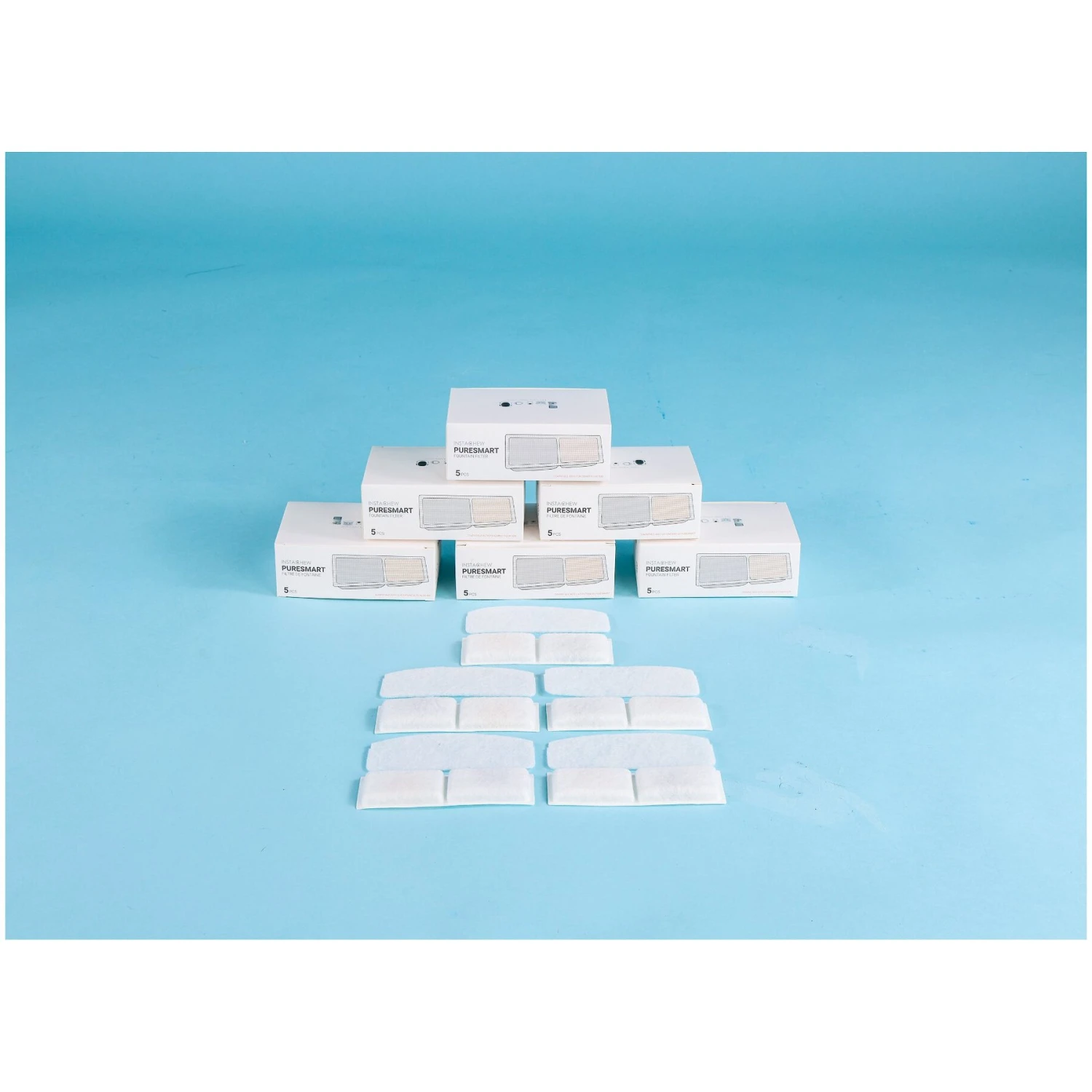 INSTACHEW Purrflow & Puresmart Replacement Water Fountain Filters, White, 5 Count 9 INSTACHEW Purrflow & Puresmart Replacement Water Fountain Filters, White, 5 Count - Image 7