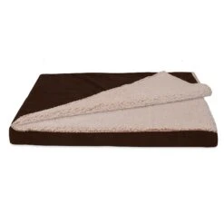 FurHaven Berber & Suede Blanket Top Cooling Gel Cat & Dog Bed -Cozy Paws 362086 PT2. AC SS1800 V1645656992