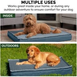 FurHaven Quilt Top Orthopedic Convertible Indoor/Outdoor Cat & Dog Bed -Cozy Paws 362112 PT2. AC SS1800 V1645660621