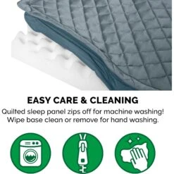 FurHaven Quilt Top Orthopedic Convertible Indoor/Outdoor Cat & Dog Bed -Cozy Paws 362112 PT5. AC SS1800 V1645661821