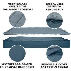 FurHaven Quilt Top Memory Foam Convertible Indoor/Outdoor Cat & Dog Bed -Cozy Paws 362129 PT4. AC SS1800 V1667228205