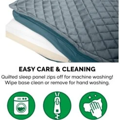 FurHaven Quilt Top Memory Foam Convertible Indoor/Outdoor Cat & Dog Bed -Cozy Paws 362129 PT5. AC SS1800 V1645661792