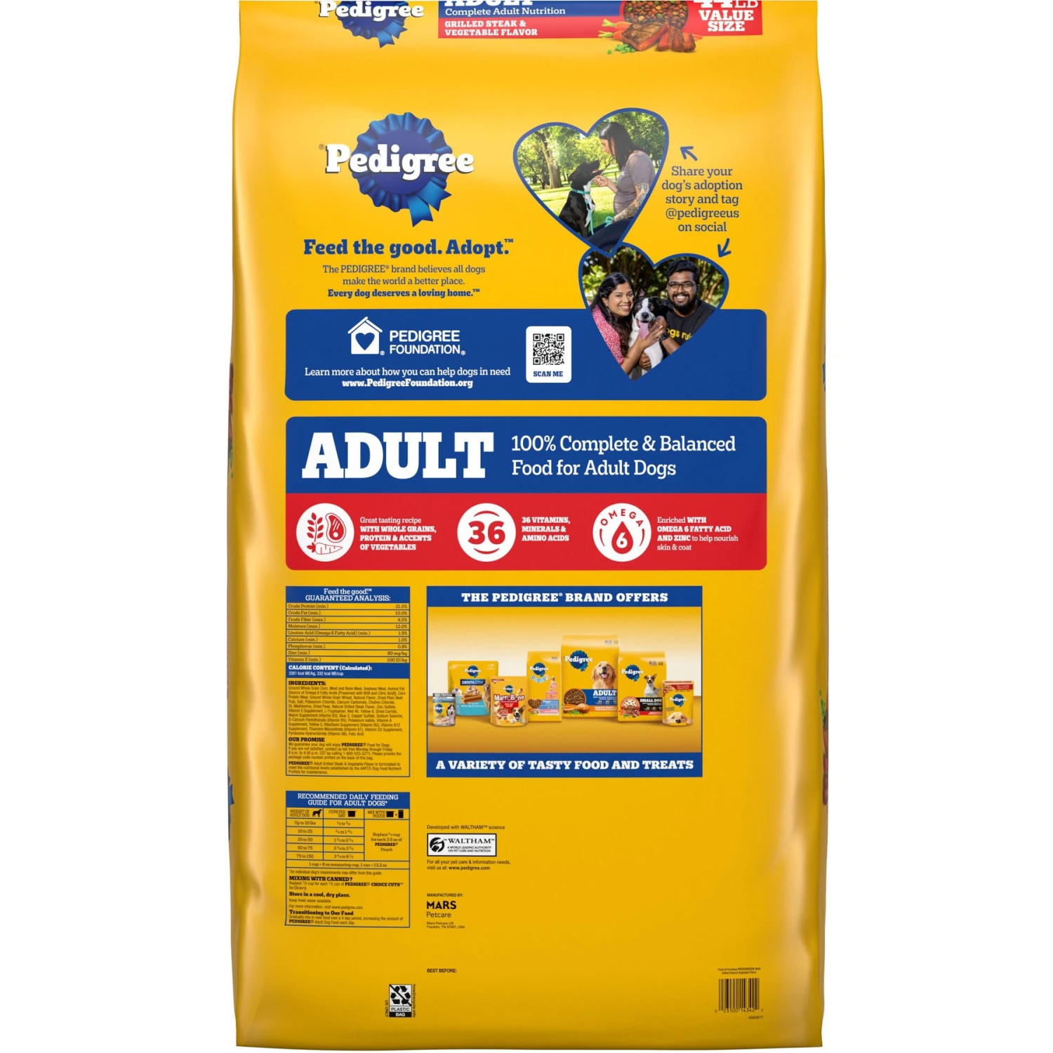 Pedigree Complete Nutrition Grilled Steak & Vegetable Flavor Dog Kibble Adult Dry Dog Food 4 Pedigree Complete Nutrition Grilled Steak & Vegetable Flavor Dog Kibble Adult Dry Dog Food - Image 2