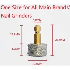 PATPET Replacement Dog Nail Grinder Wheel, 2 Count -Cozy Paws 362720 PT1. AC SS1800 V1642607499