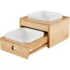 Frisco Elevated Non-Skid Bamboo Melamine Bowl Double Diner With Bamboo Stand 1 Frisco Elevated Non-Skid Bamboo Melamine Bowl Double Diner With Bamboo Stand -Cozy Paws 363385 MAIN. AC SS1800 V1657657267