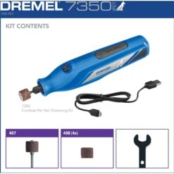 Dremel 7350-PT Cordless Dog & Cat Rotary Nail Grinder Kit -Cozy Paws 363799 PT4. AC SS1800 V1643152049