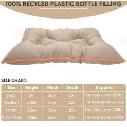 Precious Tails Co-Pilot Waterproof Pillow Cat & Dog Bed -Cozy Paws 366667 PT4. AC SS1800 V1644384761