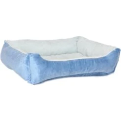 HappyCare Textiles Reversible Signature Bolster Dog Bed -Cozy Paws 366949 PT4. AC SS1800 V1645649793