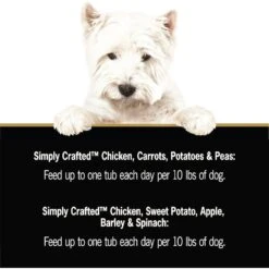 Cesar Simply Crafted Variety Pack Chicken, Carrots, Potatoes & Peas & Chicken, Sweet Potato, Apple, Barley & Spinach Limited-Ingredient Wet Dog Food Topper -Cozy Paws 367262 PT6. AC SS1800 V1644375145
