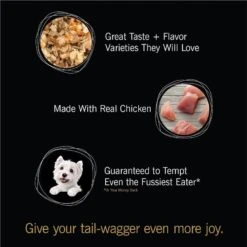 Cesar Simply Crafted Variety Pack Chicken, Carrots, Potatoes & Peas & Chicken, Sweet Potato, Apple, Barley & Spinach Limited-Ingredient Wet Dog Food Topper -Cozy Paws 367262 PT8. AC SS1800 V1644383184