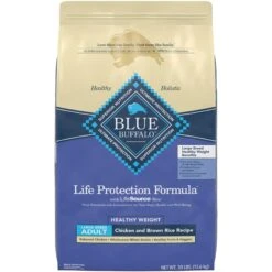 Blue Buffalo Life Protection Formula Large Breed Healthy Weight Adult Chicken & Brown Rice Recipe Dry Dog Food & Blue Buffalo True Solutions Healthy Weight Natural Weight Control Chicken Adult Wet Dog Food -Cozy Paws 367526 PT5. AC SS1800 V1677098021