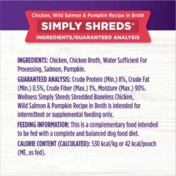 Wellness Bowl Boosters Simply Shreds Chicken, Beef & Carrots Natural Grain-Free Wet Dog Food Mixer Or Topper, 2.8-oz Pouch, Case Of 12 & Wellness Bowl Boosters Simply Shreds Chicken, Salmon & Pumpkin Natural Grain-Free Wet Dog Food Mixer Or Topper, 2.8-oz Pouch, Case Of 12 -Cozy Paws 367552 PT8. AC SS1800 V1674053869