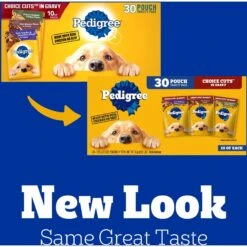 Pedigree Choice Cuts In Gravy Variety Pack Filet Mignon, Grilled Chicken, Chicken Casserole & Beef Noodle Adult Wet Dog Food Pouches & Pedigree Choice Cuts In Gravy Variety Pack Adult Wet Dog Food, 3.5-oz Pouch, Case Of 30 -Cozy Paws 367559 PT2. AC SS1800 V1644447464