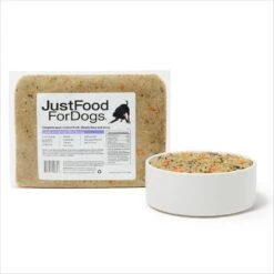 JustFoodForDogs Lamb & Brown Rice Recipe Frozen Human-Grade Fresh Dog Food
