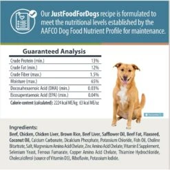 JustFoodForDogs Veterinary Diet Critical Care Support Frozen Human-Grade Fresh Dog Food -Cozy Paws 368122 PT6. AC SS1800 V1675356341