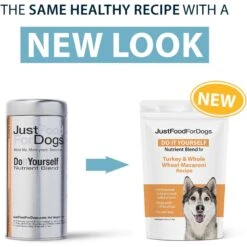 JustFoodForDogs DoItYourself Turkey & Whole Wheat Macaroni Recipe Fresh Dog Food Recipe & Nutrient Blend -Cozy Paws 368155 PT1. AC SS1800 V1666386025