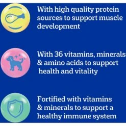 Pedigree Puppy Growth & Protection Chicken & Vegetable Flavor Dry Dog Food -Cozy Paws 368360 PT7. AC SS1800 V1668027395