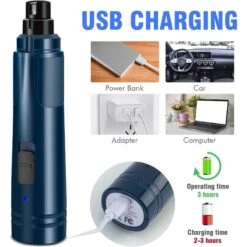 Casfuy LED Light Electric Dog & Cat Nail Grinder -Cozy Paws 369111 PT6. AC SS1800 V1657657431