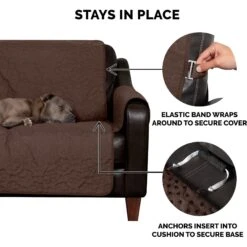 FurHaven Waterproof Non-Skid Back Furniture Protector -Cozy Paws 370176 PT4. AC SS1800 V1645586279