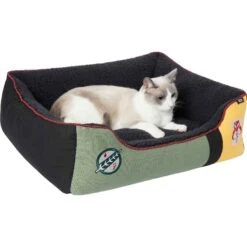STAR WARS THE MANDALORIAN Bolster Dog & Cat Bed & STAR WARS BOBA FETT Bolster Dog & Cat Bed -Cozy Paws 370388 PT1. AC SS1800 V1645808792