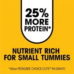 Pedigree Tender Bites In Gravy, Steak & Vegetable Flavor Adult Canned Wet Dog Food -Cozy Paws 371169 PT4. AC SS1800 V1646348617
