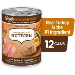 Rachael Ray Nutrish Weight Management Real Turkey & Pumpkin Wet Dog Food, 13-oz Can, Case Of 12 -Cozy Paws 373435 PT1. AC SS1800 V1674160830