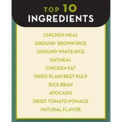 AvoDerm Chicken Meal & Brown Rice Recipe Small Breed Adult Dry Dog Food -Cozy Paws 46724 PT3. AC SS1800 V1589994697