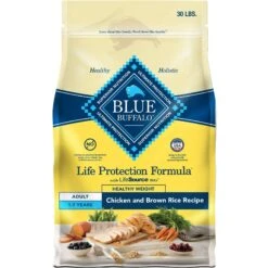 Blue Buffalo Life Protection Formula Healthy Weight Adult Chicken & Brown Rice Recipe Dry Dog Food