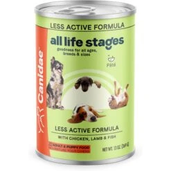 CANIDAE All Life Stages Less Active Chicken, Lamb & Fish Formula Canned Dog Food