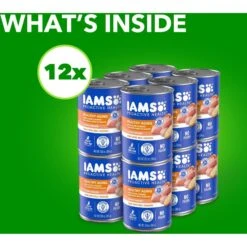 Iams ProActive Health Classic Ground With Slow Cooked Chicken & Rice Healthy Aging Senior Wet Dog Food -Cozy Paws 47672 PT3. AC SS1800 V1658226634