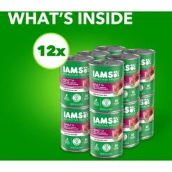 Iams ProActive Health Chunks In Gravy Beef, Rice, Carrots & Green Beans Flavor Adult Wet Dog Food -Cozy Paws 47676 PT3. AC SS1800 V1658200243