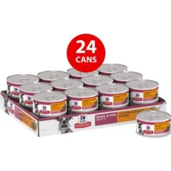Hill's Science Diet Adult 7+ Small & Mini Chicken & Barley Entree Canned Dog Food -Cozy Paws 48955 PT2. AC SS1800 V1692727477