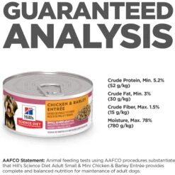 Hill's Science Diet Adult Small & Mini Chicken & Barley Entree Canned Dog Food -Cozy Paws 48960 PT6. AC SS1800 V1692727423