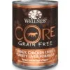 Wellness CORE Grain-Free Turkey, Chicken Liver & Turkey Liver Formula Canned Dog Food -Cozy Paws 49206 MAIN. AC SS1800 V1612805795