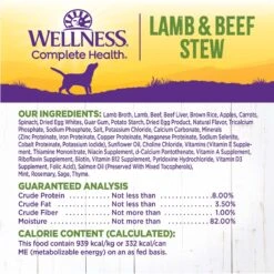 Wellness Lamb & Beef Stew With Brown Rice & Apples Canned Dog Food -Cozy Paws 49212 PT6. AC SS1800 V1657657681
