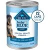 Blue Buffalo Baby Blue Healthy Growth Formula Natural Chicken & Vegetable Recipe Puppy Wet Food, 12.5-oz Cans, Case Of 12 -Cozy Paws 502134 MAIN. AC SS1800 V1647638814