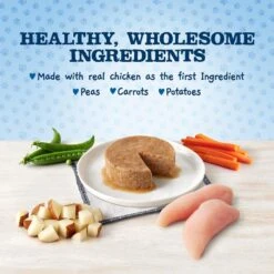 Blue Buffalo Baby Blue Healthy Growth Formula Natural Chicken & Vegetable Recipe Puppy Wet Food, 3.5-oz Cups, Case Of 12 -Cozy Paws 502182 PT3. AC SS1800 V1647640309