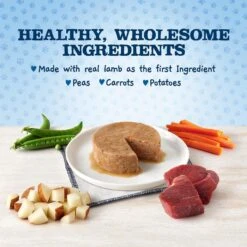 Blue Buffalo Baby Blue Healthy Growth Formula Natural Lamb & Vegetable Recipe Puppy Wet Food, 3.5-oz Cups, Case Of 12 -Cozy Paws 502206 PT3. AC SS1800 V1647639216