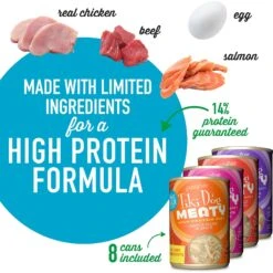 Tiki Dog Meaty Variety Pack Grain-Free Shredded Boxed Wet Dog Food, 12-oz, Case Of 8 -Cozy Paws 505026 PT3. AC SS1800 V1648620996