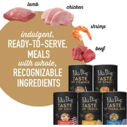 Tiki Dog Taste Of World Variety Pack Grain-Free Chunks In Gravy Canned Dog Food, 12-oz, Case Of 8 -Cozy Paws 505170 PT3. AC SS1800 V1648583189