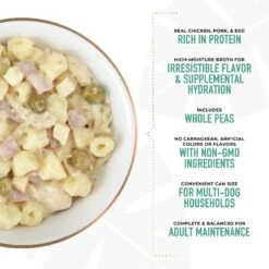 Tiki Dog Taste Of Italy! Grain-Free Chicken & Pasta Carbonara Chunks In Gravy Canned Dog Food, 12-oz, Case Of 8 -Cozy Paws 505194 PT4. AC SS1800 V1648582891