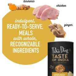Tiki Dog Taste Of India! Grain-Free Chicken Masala Chunks In Gravy Canned Dog Food, 12-oz, Case Of 8 -Cozy Paws 505266 PT3. AC SS1800 V1648582892