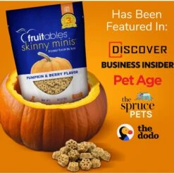 Fruitables Skinny Minis Pumpkin & Berry Flavor Dog Treats -Cozy Paws 50835 PT7. AC SS1800 V1662739198