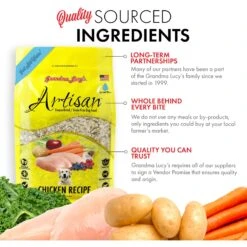 Grandma Lucy's Artisan Chicken Grain-Free Freeze-Dried Dog Food -Cozy Paws 51342 PT3. AC SS1800 V1676647253